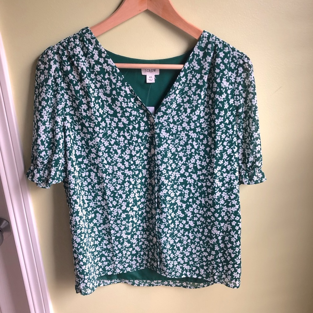 J.Crew Puff sleeve blouse